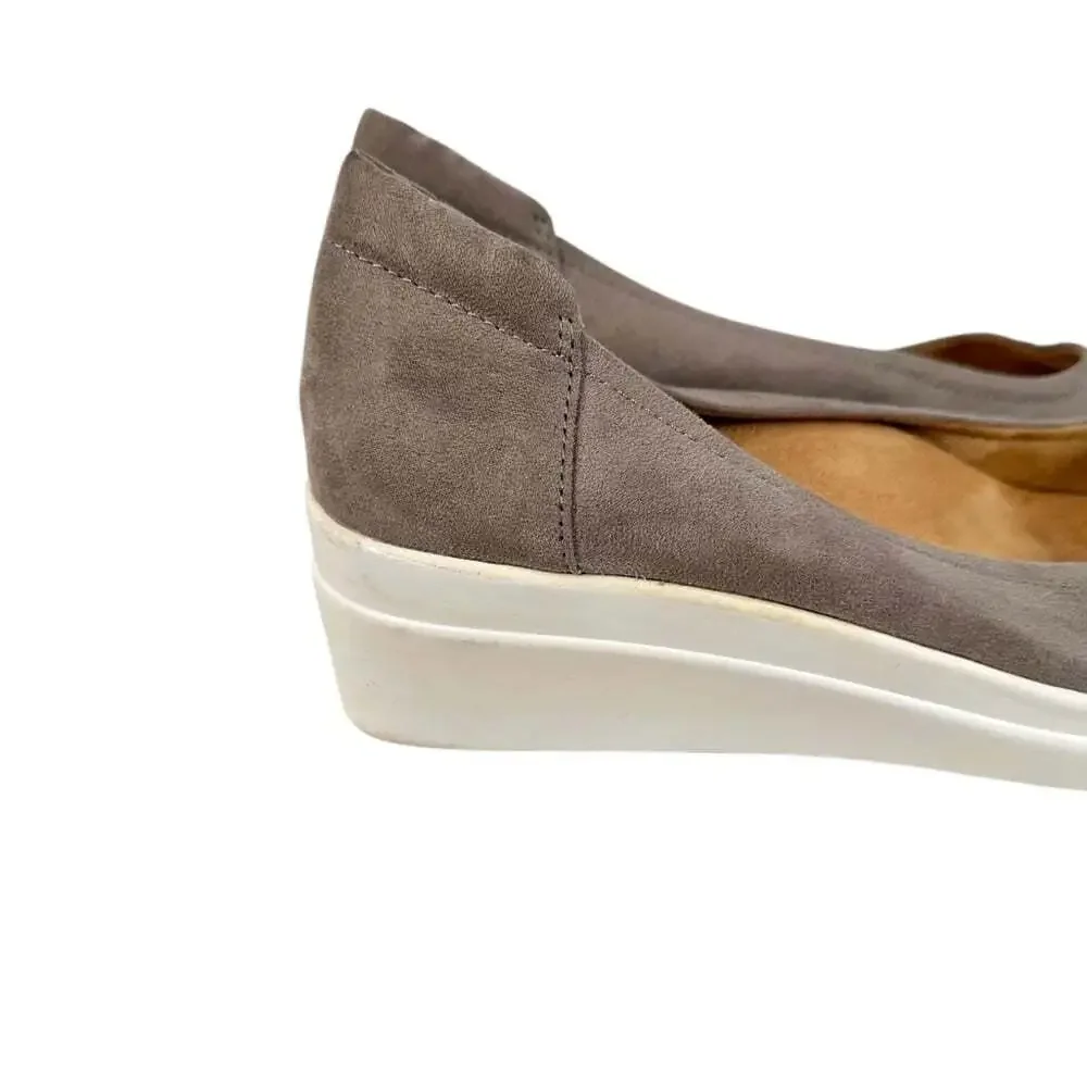 Naturalizer Sam Grey Fog Microfiber Shoe Women’s 8 Comfortcore Slip-On Business